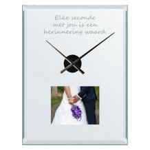 Spiegelklok met foto