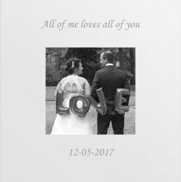 Spiegel Vierkant met foto en tekst